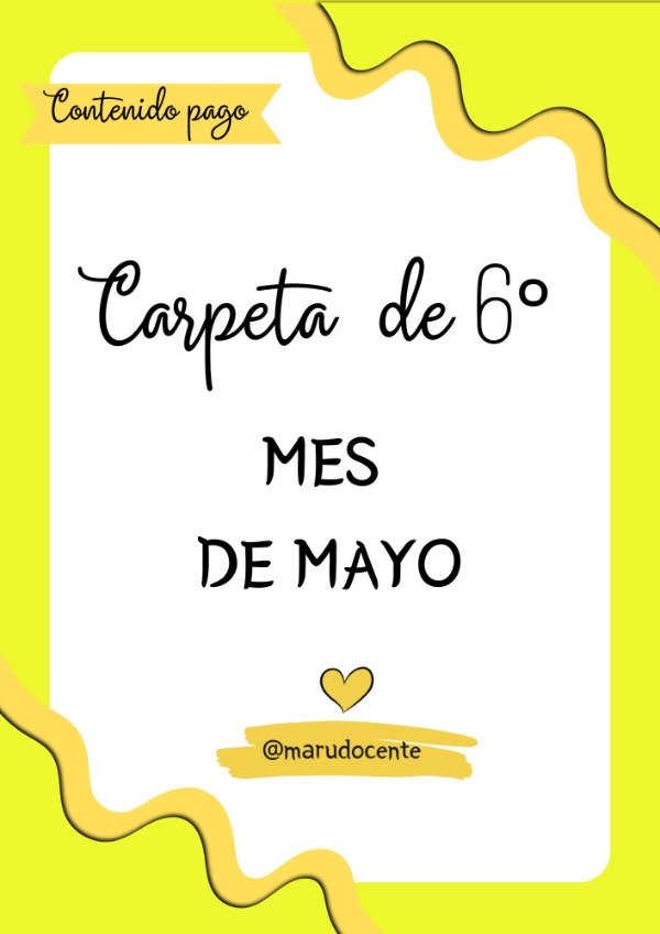 Producto - ACTIVIDADES MAYO SEXTO 4 ÁREAS
