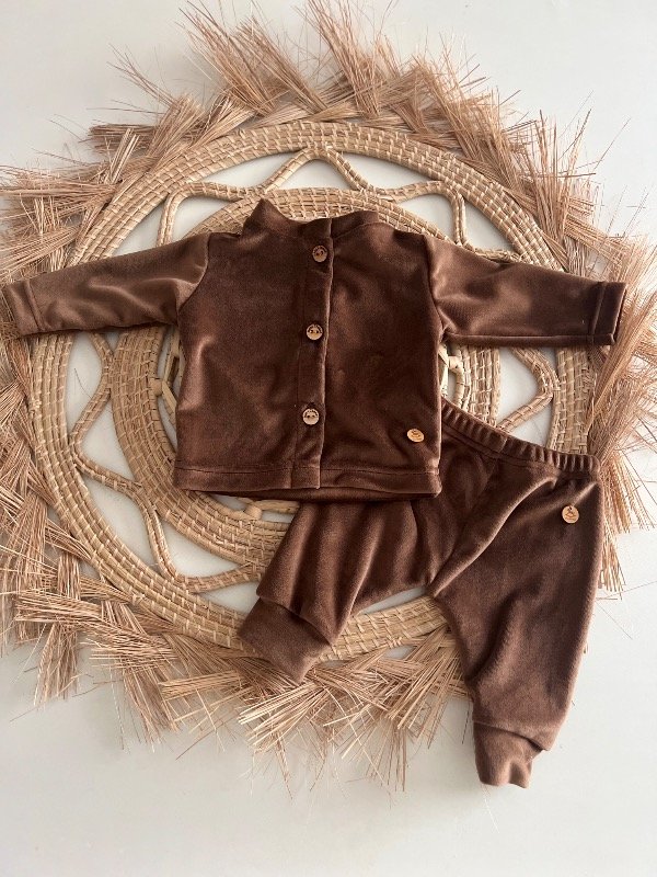 Producto - Set BC plush Liso chocolate