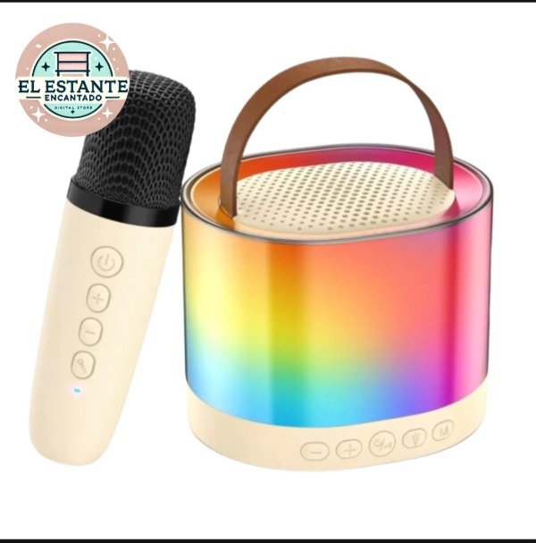 Producto - Parlante con 1 microfono karaoke rgb colores
