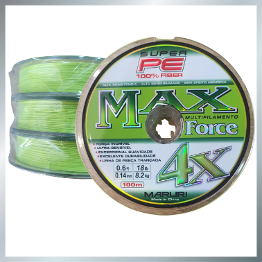 Producto - Multifilamento Maruri Max Force 0.14mm 18lbs 4X Verde
