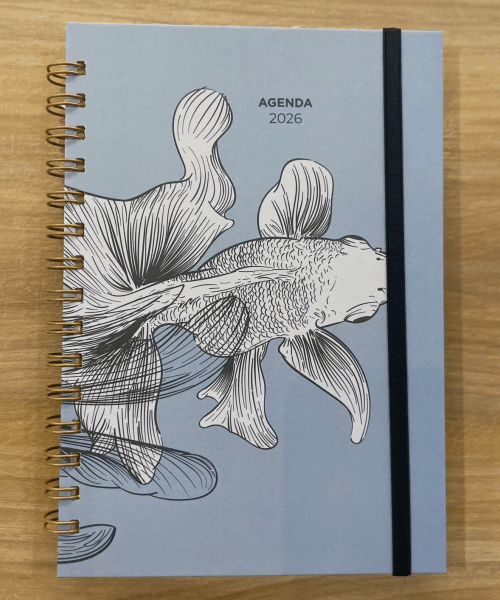 Producto - Agenda KOI /gris celeste