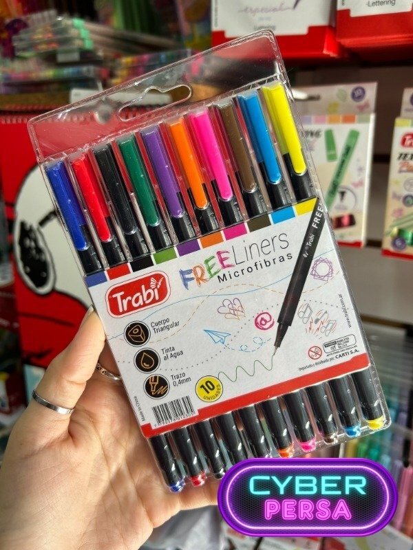 Producto - Microfibras Trabi Freeliners x 10 - Colores clásicos