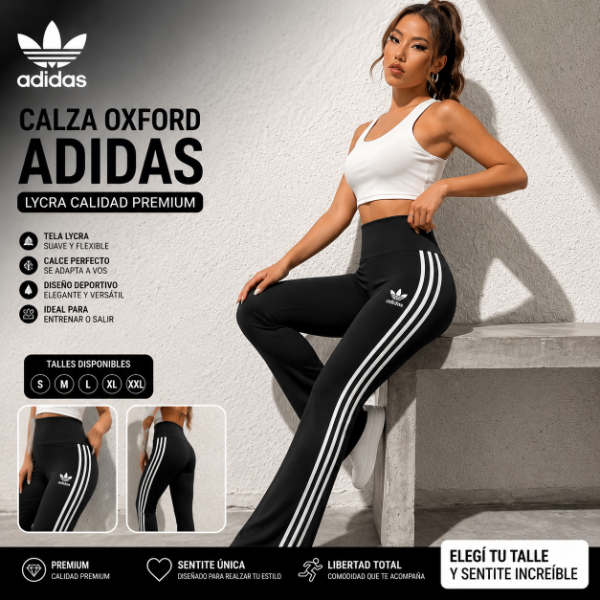 Producto - Calza Oxford Adidas Mujer Lycra Calidad Premium