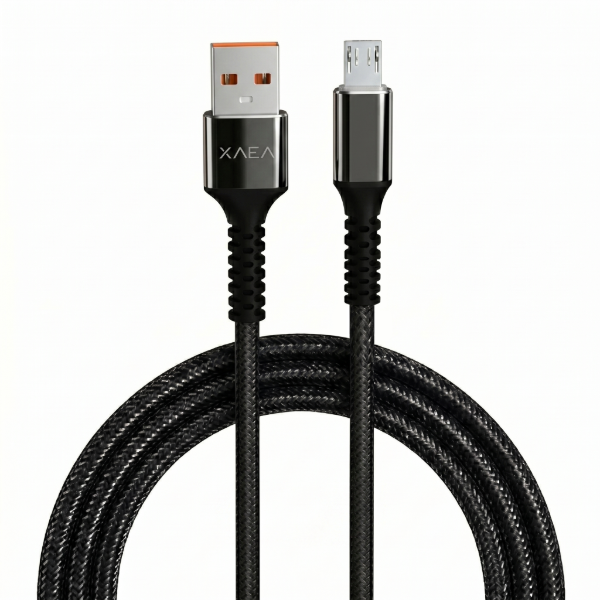 Producto - Cable USB-A a Micro USB V8 - Carga Rápida - Color Negro - Mod.Thor - Xaea