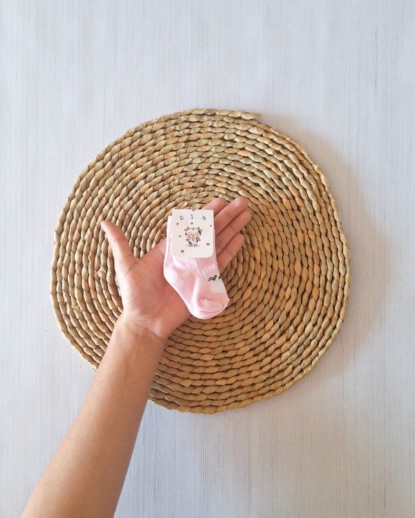 Producto - Media Colmena T1 (3-6M) Rosa Gatito