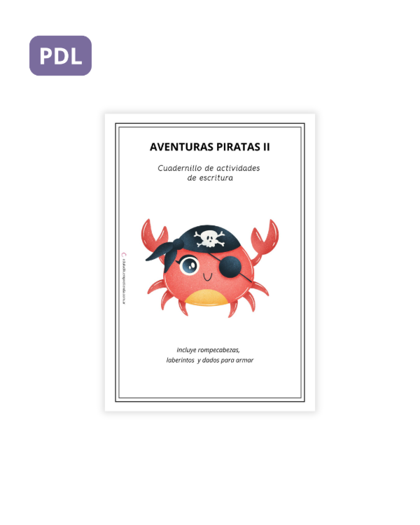 Producto - PIRATAS II: Actividades de escritura