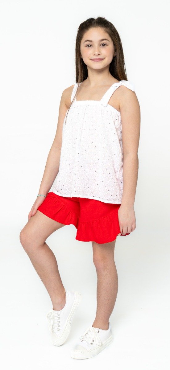 Producto - Short Rojo Lino