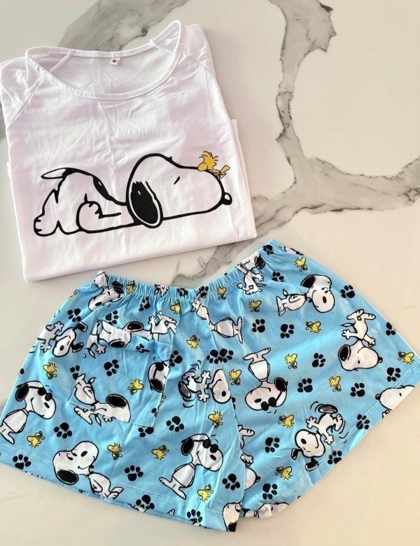 Producto - Pijama Snoopy celeste