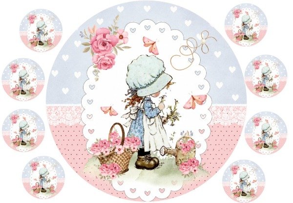 Producto - LAMINA COMESTIBLE SARAH KAY REDONDA 2 - 1