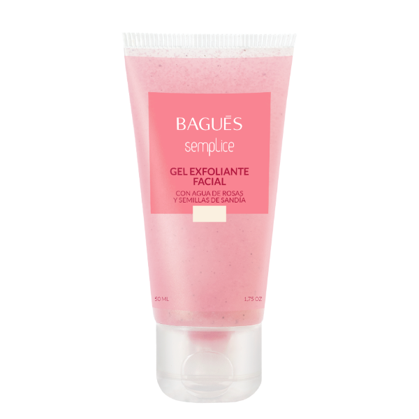 Producto - Gel exfoliante facial con Agua de Rosas y Semillas de Sandía SEMPLICE