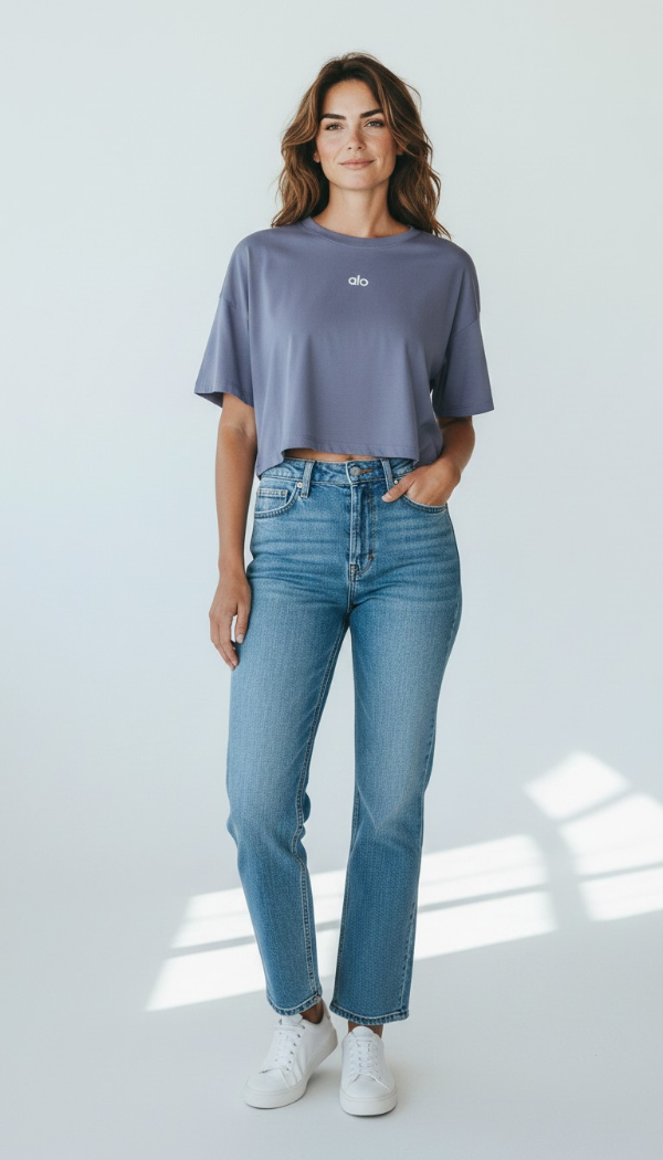 Producto - Crop top ALO- OVERSIZE