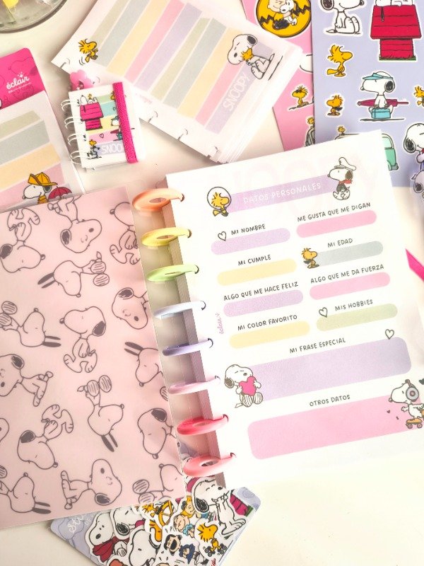 Producto - Reserva - Box Snoopy Pastel - Cuaderno discos - 3