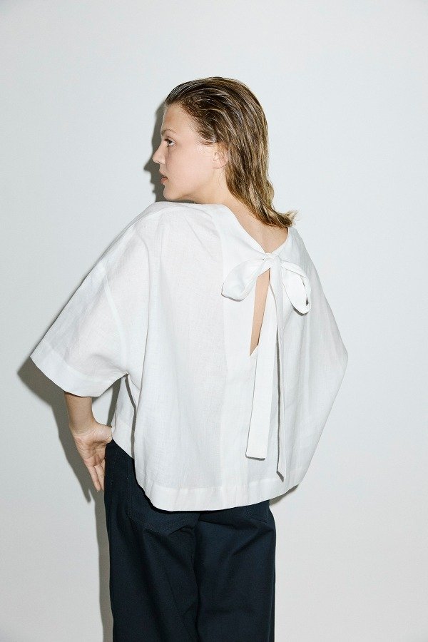 Producto - Blusa Moño Espalda Lino SS27-MBML - 4