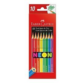 Producto - LAPICES DE COLORES FABER CASTELL X 10 LARGOS NEON