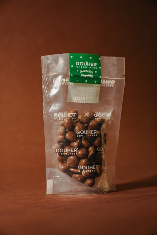 Producto - Mentitas bañadas en chocolate con leche x 100g