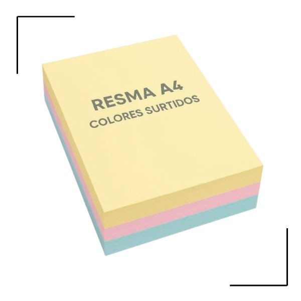 Producto - Papel A4 Color 75 grs SURTIDO