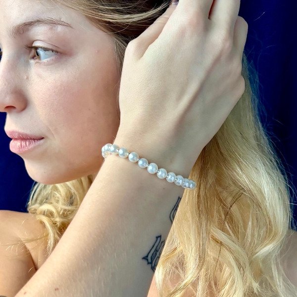 Producto - Combo Para Mamá: Collar + Pulsera Extensible Perla