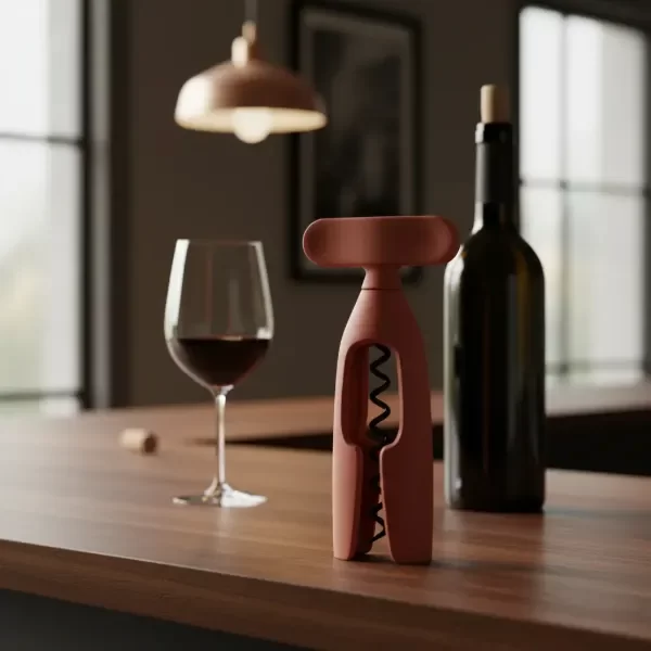 Producto - Sacacorcho Para Vino Brabantia Asa Giratoria Linea Tasty Terracota