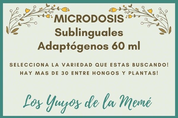 Producto - Microdosis Adaptógenos, Frasco Gotero 60 ml. Gotitas sublinguales