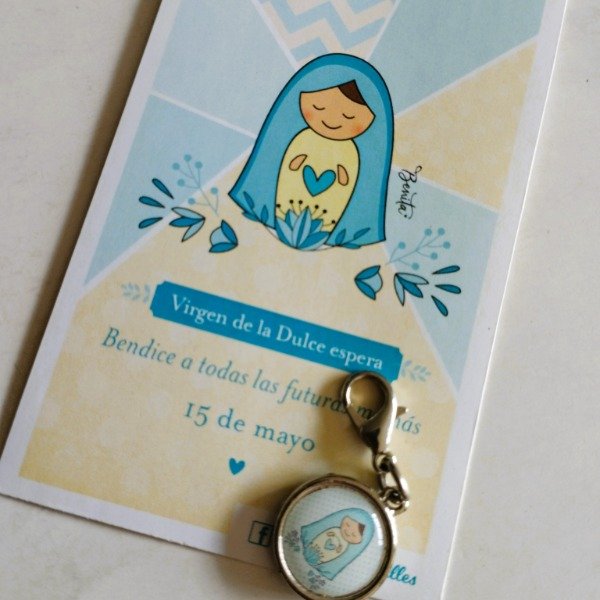 Producto - REGALO PACK ESTAMPA ADVOCACION CON MEDALLITA VIRGEN DULCE ESPERA