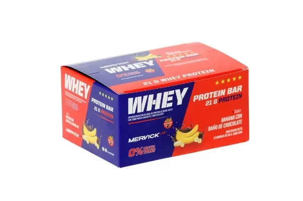 Producto - Barrita de Proteina Banana Mervick 21g de Proteina