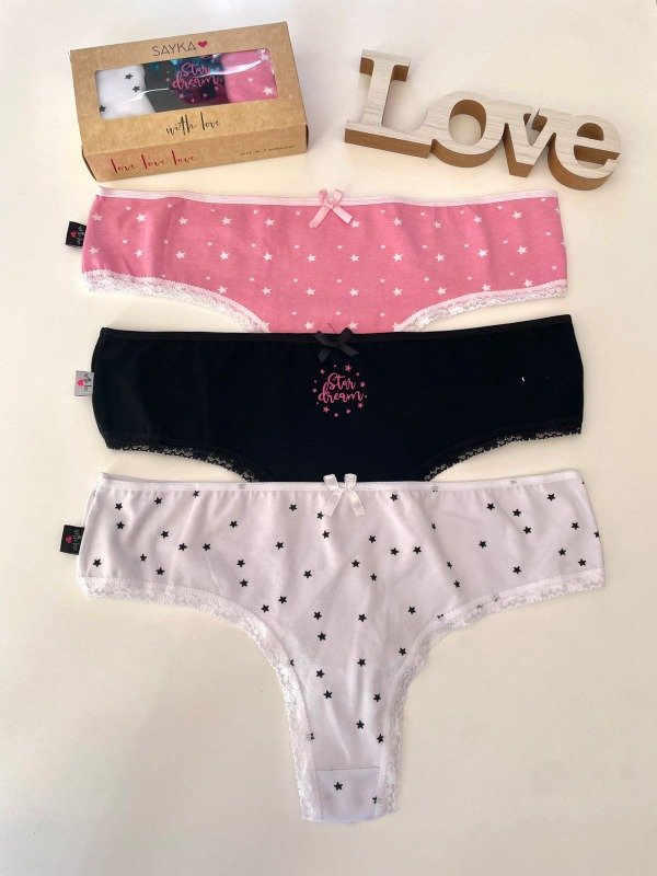 Producto - Sayka - Pack X3 culotteless de algodón - COD 3395