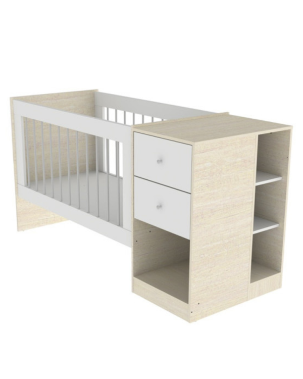 Producto - CUNA CAJONERO MOSCONI MAYA CON COLCHON