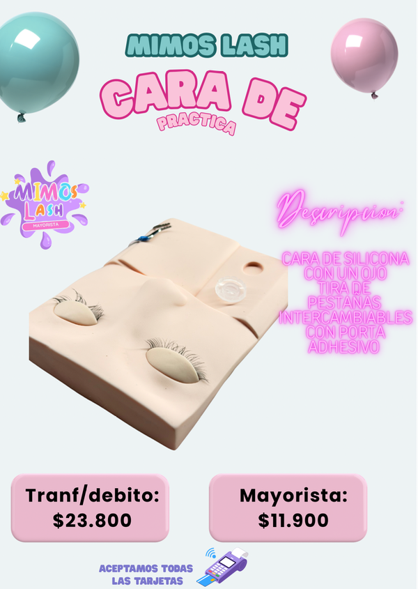 Producto - Cara con ojo de práctica de silicona