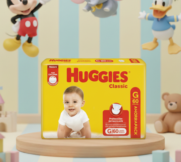 Producto - Huggies Classics G x60 unidades (hasta 12.5 kg)