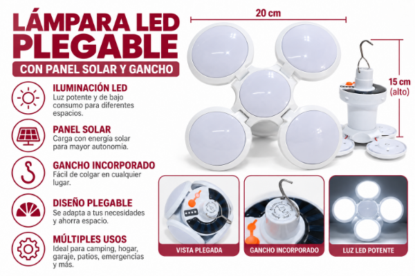 Producto - Lampara camping solar n2 - 0