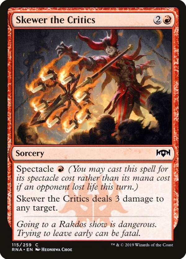 Producto - Skewer the Critics  Ravnica Allegiance