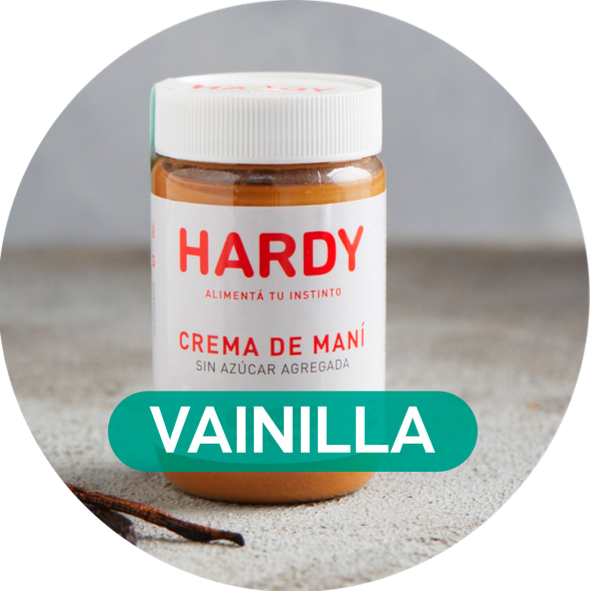 Producto - Crema de maní Vainilla 380 gramos Hardy