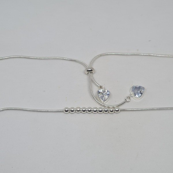 Producto - Collar corbatero corazón blanco