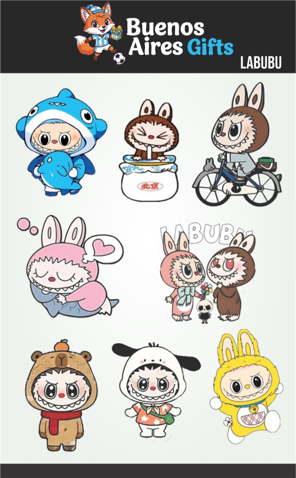 Producto - PLANCHA STICKERS LABUBU