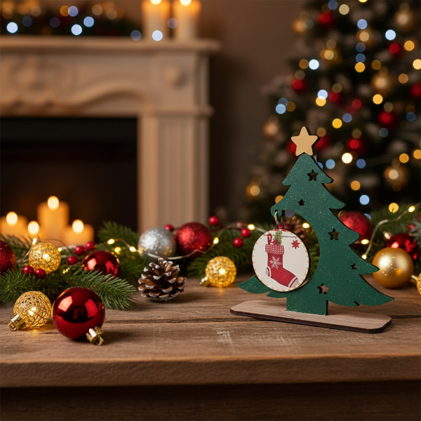 Producto - ADORNO PINITO CON COLGANTE NAVIDAD