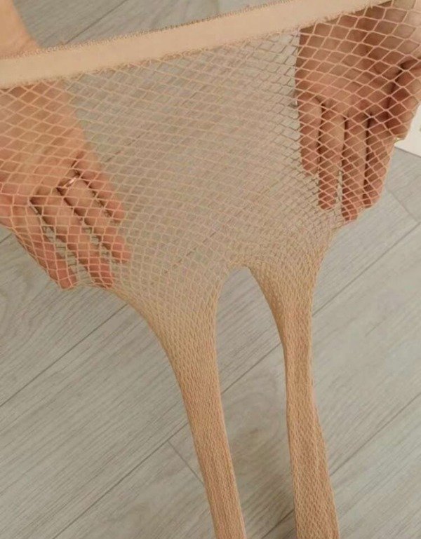 Producto - Medias de red beige