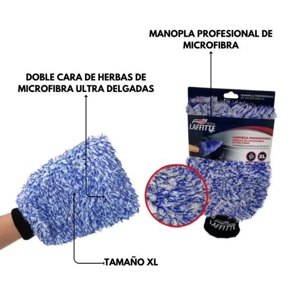 Producto - GUANTE MICROFIBRA LAFFITTE XL EXTRA FINA - 4
