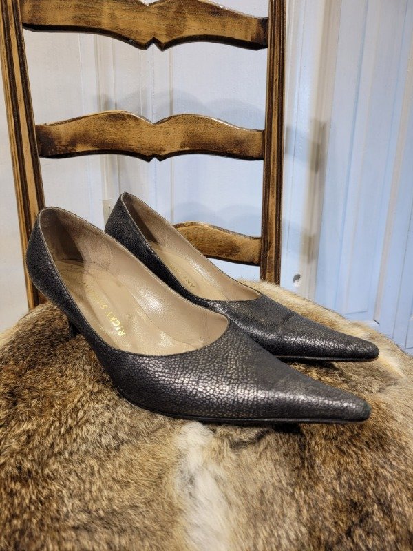 Producto - Stillettos RICKY SARKANY gris metálico Talle 39 - PRECIO: 34X - 0