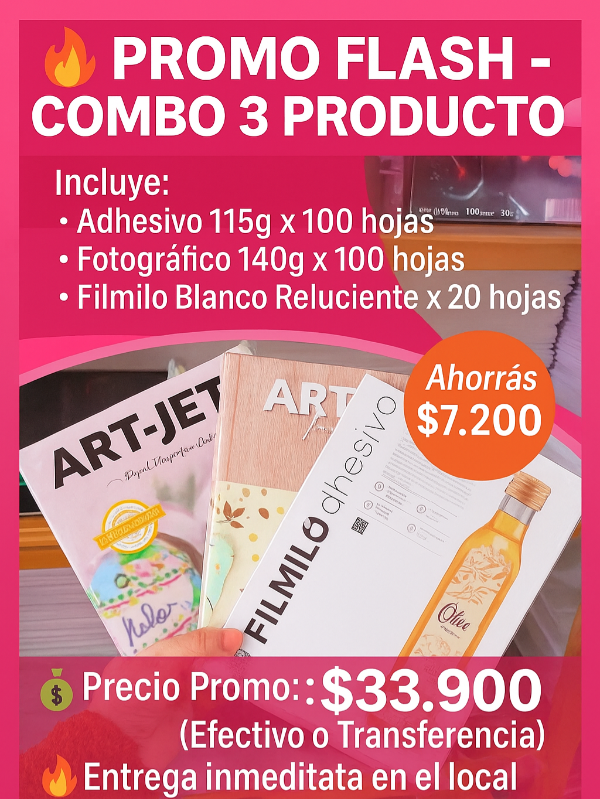 Producto - Combo Adhesivo 115g + fot 140g + film blanco reluciente
