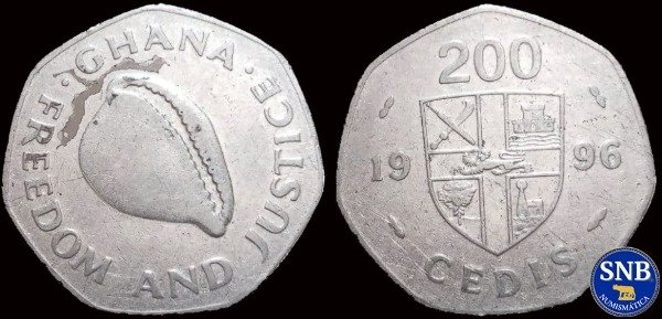 Producto - Ghana - 200 Cedis (1996) KM #35 [VF-] - Cuarta República