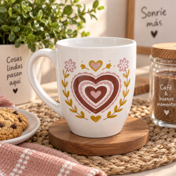 Producto - SET DE 4 TAZAS BOMBE ALMA BOHO DE CERAMICA VITRIFICADAS - 1