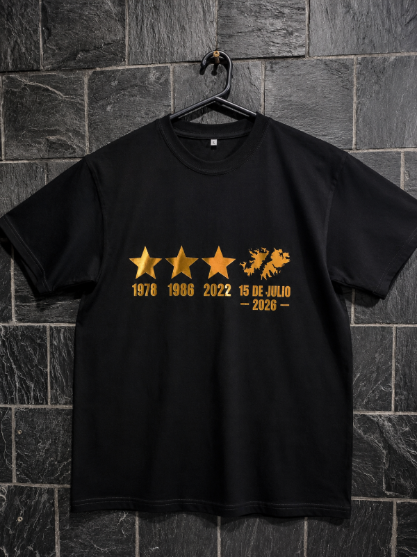 Producto - REMERA TRES ESTRELLAS Y MALVINAS