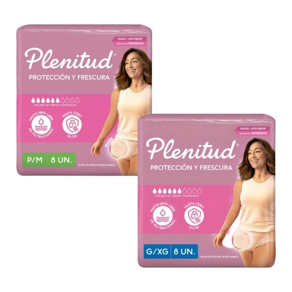 Producto - Plenitud Femme Ropa interior descartable P/M G/XG x 8u