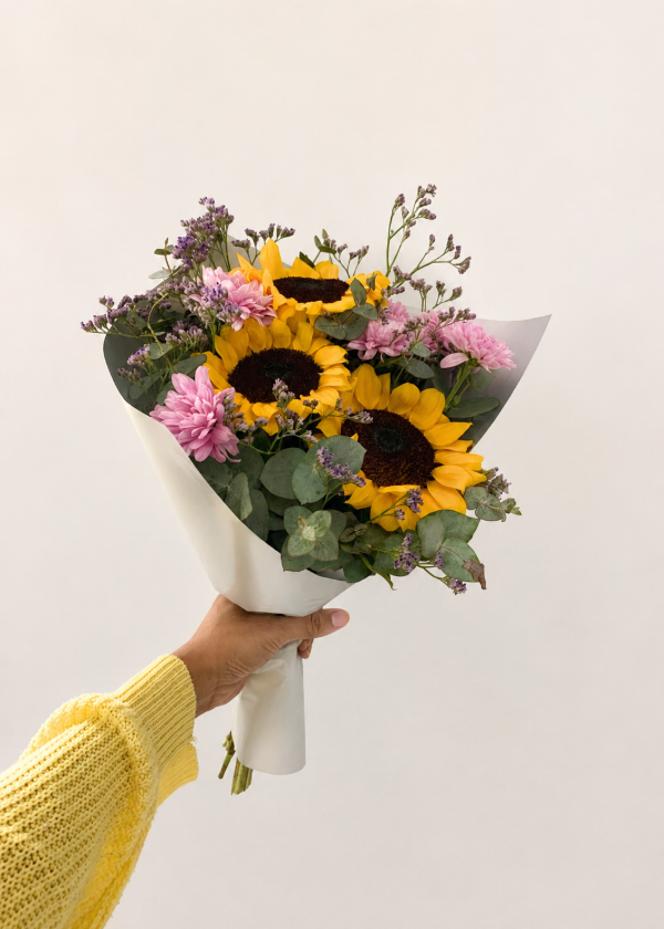 Producto - Ramo de girasoles mixto