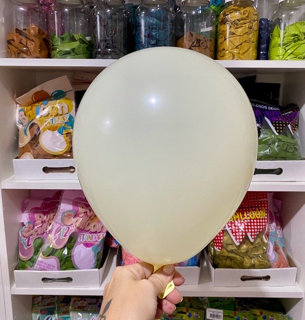 Producto - GLOBO GLOBBY 12" PASTEL VAINILLA X 25 UNID.