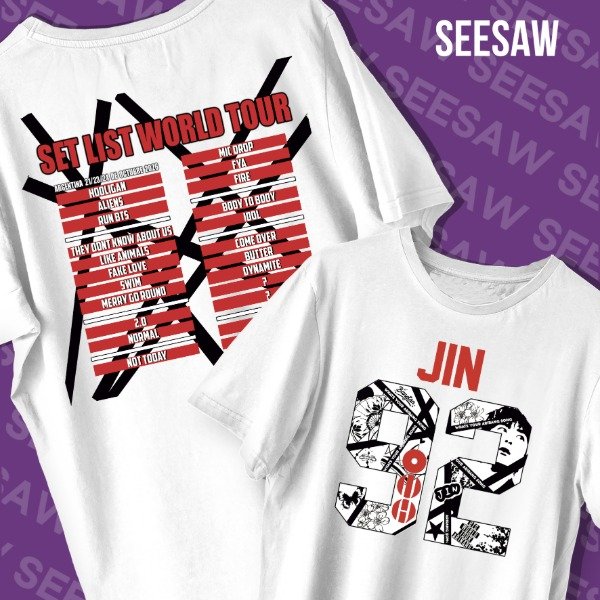 Producto - REMERA SET LIST AÑOS JIN