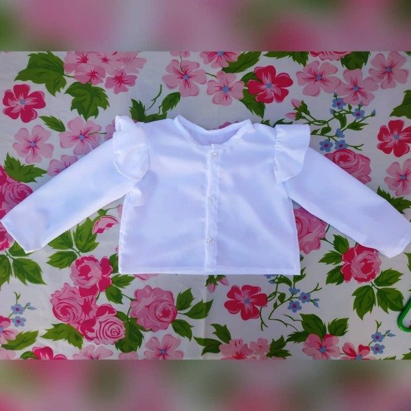 Producto - CAMISA MONA  MANGAS LARGAS BLANCA