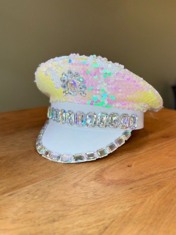 Producto - Gorro premium "BRIDE" gemas iris - 0