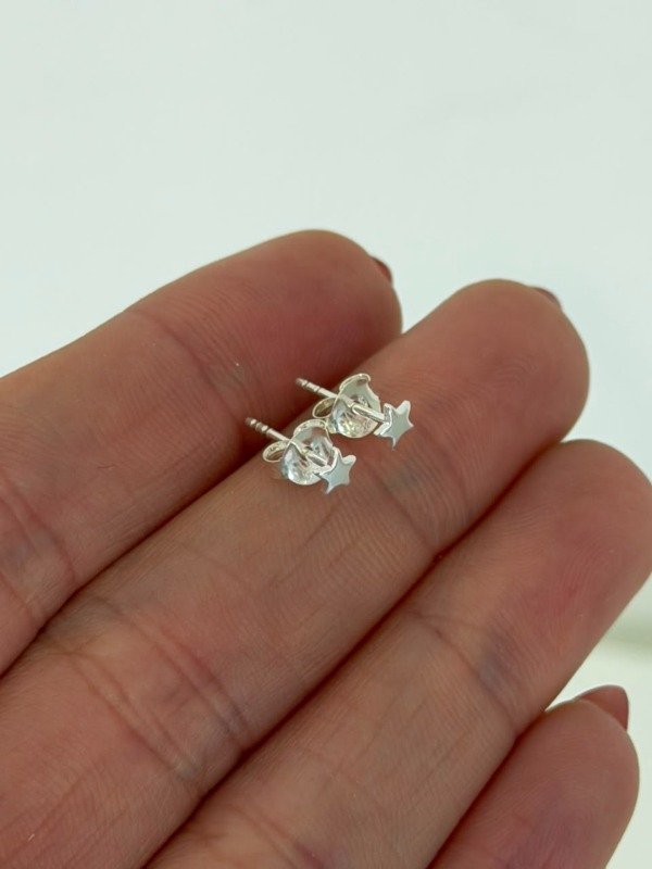 Producto - Aros mini estrella lisa - 1