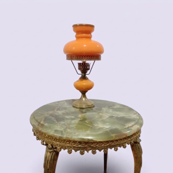 Producto - Lámpara de mesa Estilo Quinqué Naranja - 0